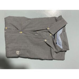 Chaps   easy care XXL  button down  black and white check